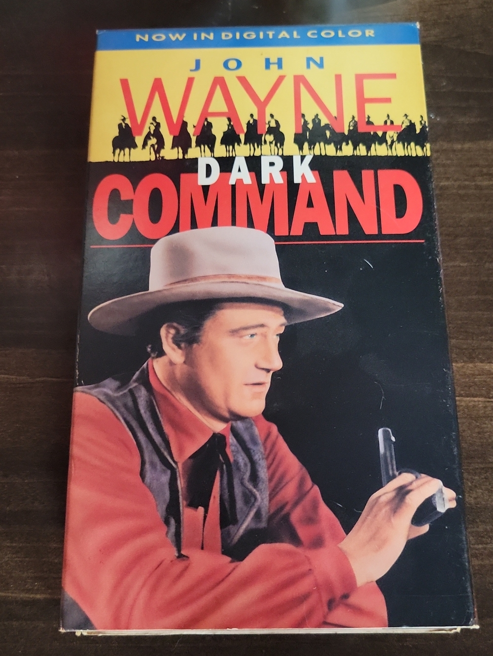 John Wayne: Dark Command (VHS) - Classic Western in Red and Black